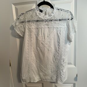 Elegant White Lace Blouse